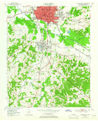 Download a high-resolution, GPS-compatible USGS topo map for Jackson South, TN (1966 edition)