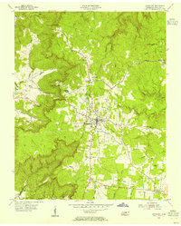 1954 Map of Allardt, TN, 1955 Print