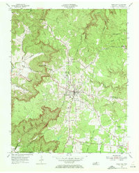 1954 Map of Allardt, TN, 1972 Print