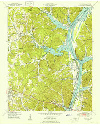 1949 Map of Parsons, TN, 1953 Print