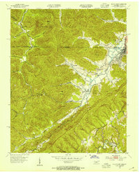 Download a high-resolution, GPS-compatible USGS topo map for Jellico West, TN (1954 edition)