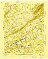 Download a high-resolution, GPS-compatible USGS topo map for John Sevier, TN (1940 edition)