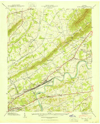 Download a high-resolution, GPS-compatible USGS topo map for John Sevier, TN (1950 edition)