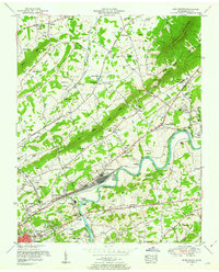 Download a high-resolution, GPS-compatible USGS topo map for John Sevier, TN (1954 edition)