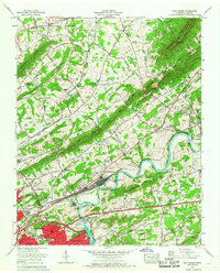 Download a high-resolution, GPS-compatible USGS topo map for John Sevier, TN (1968 edition)