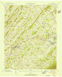 preview thumbnail of historical topo map of Washington County, TN in 1939