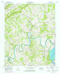 preview thumbnail of historical topo map of Grainger County, TN in 1961