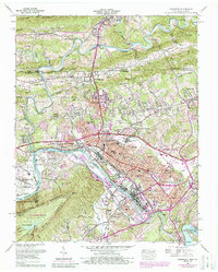 Download a high-resolution, GPS-compatible USGS topo map for Kingsport, TN (1988 edition)