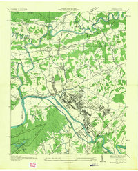 preview thumbnail of historical topo map of Kingsport, TN in 1935