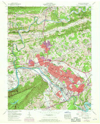 Download a high-resolution, GPS-compatible USGS topo map for Kingsport, TN (1970 edition)