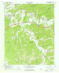 1966 Map of Kingston Springs, 1976 Print