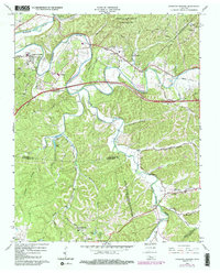 1966 Map of Kingston Springs, 1984 Print