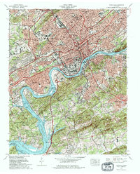 preview thumbnail of historical topo map of Knoxville, TN in 1978
