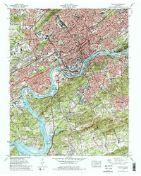 Download a high-resolution, GPS-compatible USGS topo map for Knoxville, TN (1979 edition)
