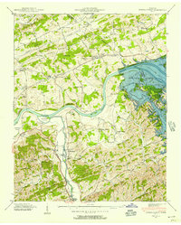Download a high-resolution, GPS-compatible USGS topo map for Kykers Ferry, TN (1957 edition)