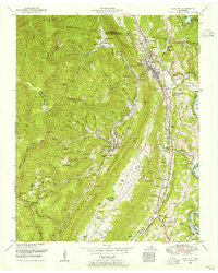 preview thumbnail of historical topo map of Anderson County, TN in 1952