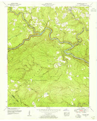 preview thumbnail of historical topo map of Morgan County, TN in 1952
