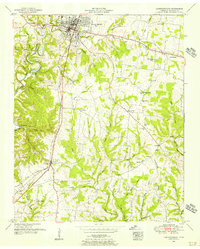 Download a high-resolution, GPS-compatible USGS topo map for Lawrenceburg, TN (1956 edition)