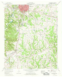 Download a high-resolution, GPS-compatible USGS topo map for Lawrenceburg, TN (1969 edition)