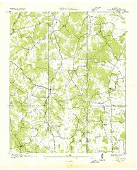 1936 Map of Leapwood