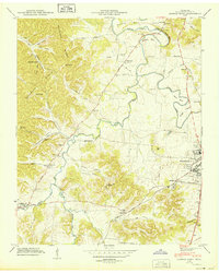 preview thumbnail of historical topo map of Williamson County, TN in 1949