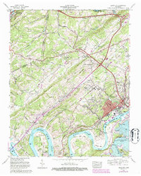 Download a high-resolution, GPS-compatible USGS topo map for Lenoir City, TN (1987 edition)
