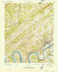 Download a high-resolution, GPS-compatible USGS topo map for Lenoir City, TN (1952 edition)