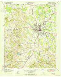 Download a high-resolution, GPS-compatible USGS topo map for Lewisburg, TN (1951 edition)