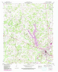 Download a high-resolution, GPS-compatible USGS topo map for Lexington, TN (1992 edition)