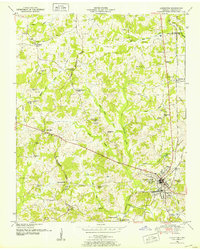 Download a high-resolution, GPS-compatible USGS topo map for Lexington, TN (1953 edition)