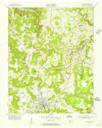 Download a high-resolution, GPS-compatible USGS topo map for Livingston, TN (1956 edition)