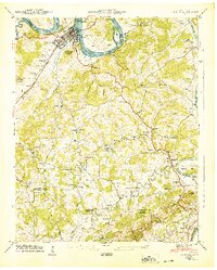 preview thumbnail of historical topo map of Loudon, TN in 1940