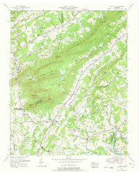 Download a high-resolution, GPS-compatible USGS topo map for Luttrell, TN (1975 edition)