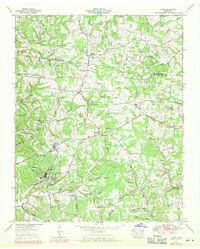 1953 Map of Lyles, TN, 1971 Print