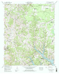 preview thumbnail of historical topo map of Moore County, TN in 1978