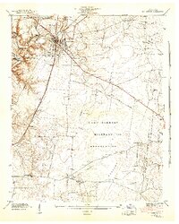 Download a high-resolution, GPS-compatible USGS topo map for Manchester, TN (1943 edition)
