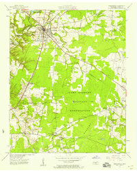 Download a high-resolution, GPS-compatible USGS topo map for Manchester, TN (1958 edition)