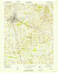 1950 Map of Martin, 1952 Print