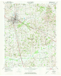 1950 Map of Martin, 1973 Print