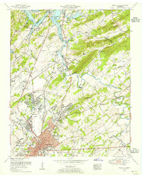 Download a high-resolution, GPS-compatible USGS topo map for Maryville, TN (1955 edition)