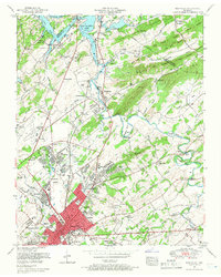 Download a high-resolution, GPS-compatible USGS topo map for Maryville, TN (1966 edition)