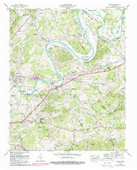 Download a high-resolution, GPS-compatible USGS topo map for Mascot, TN (1988 edition)
