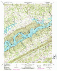 Download a high-resolution, GPS-compatible USGS topo map for Maynardville, TN (1988 edition)