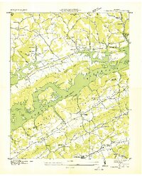 preview thumbnail of historical topo map of Maynardville, TN in 1936