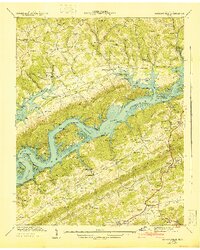 preview thumbnail of historical topo map of Maynardville, TN in 1941