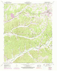 preview thumbnail of historical topo map of Humphreys County, TN in 1952
