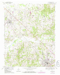 preview thumbnail of historical topo map of Weakley County, TN in 1967