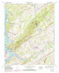 preview thumbnail of historical topo map of Loudon County, TN in 1952