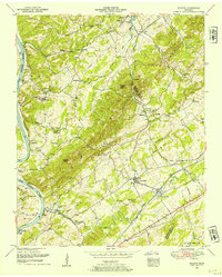 Download a high-resolution, GPS-compatible USGS topo map for Meadow, TN (1954 edition)