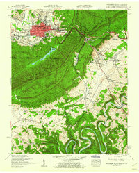 Download a high-resolution, GPS-compatible USGS topo map for Middlesboro South, TN (1960 edition)